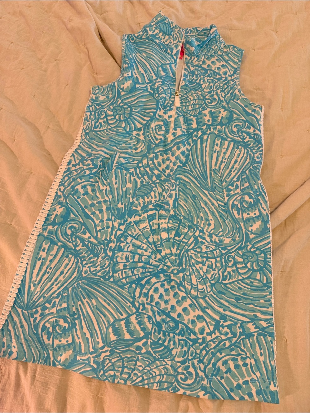 Lilly Pulitzer Kids Blue Seashell Print Dress